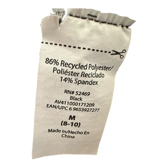 AVIA Womens Leggings Fleece Lined Black Camouflage Pockets Performance Workout M - Picture 4 of 4